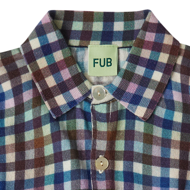 Multicheck Printed Knit Shirt