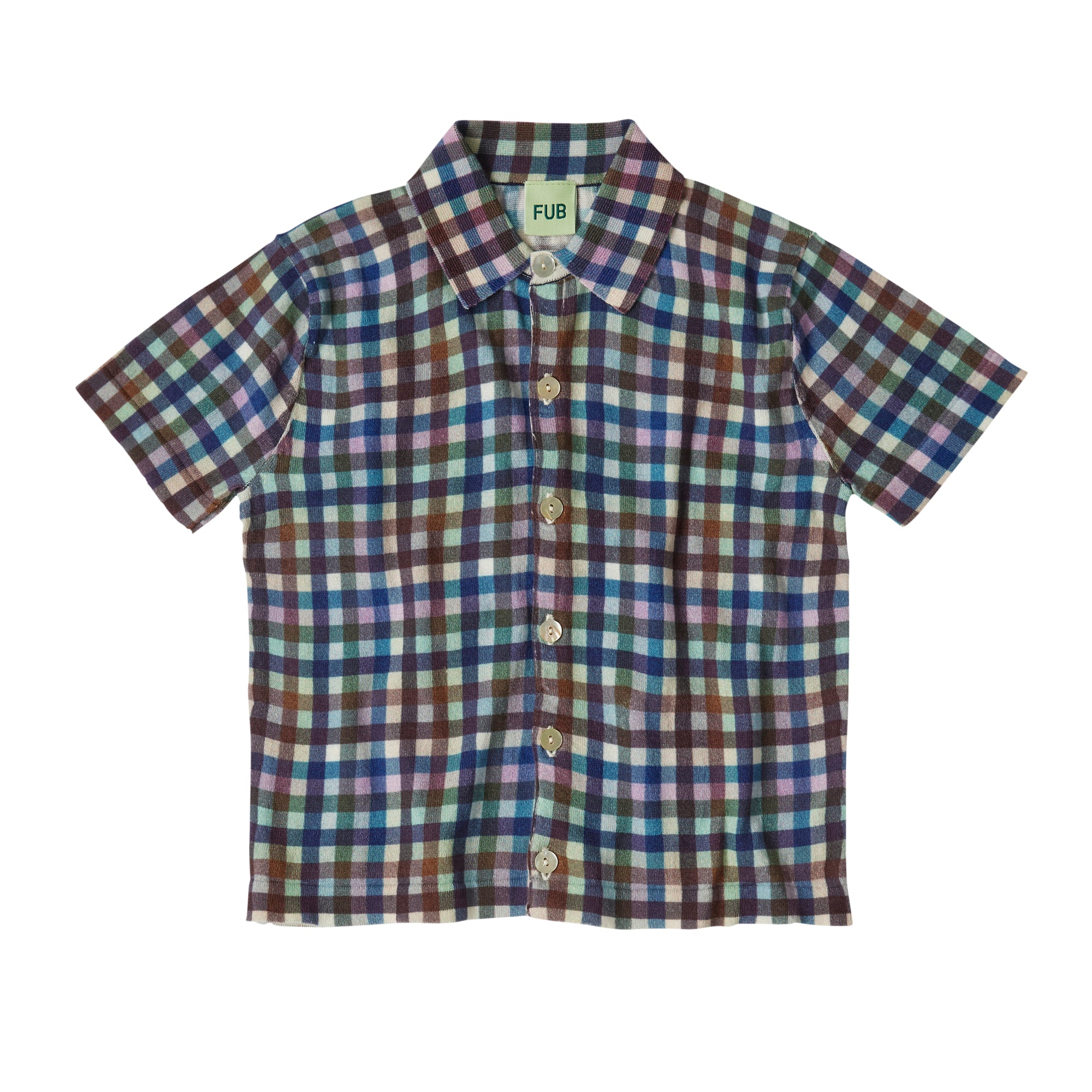 Multicheck Printed Knit Shirt