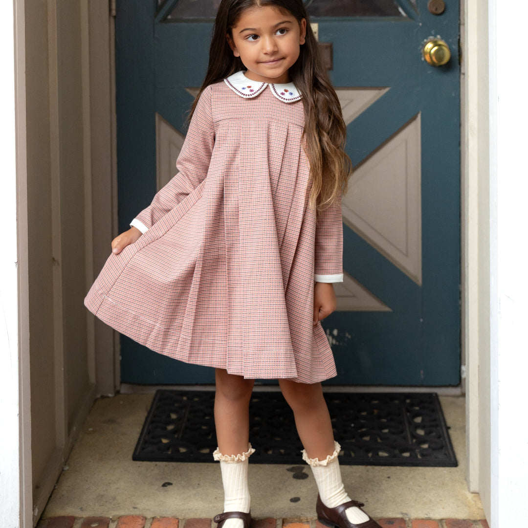 Houndstooth Pink Dress