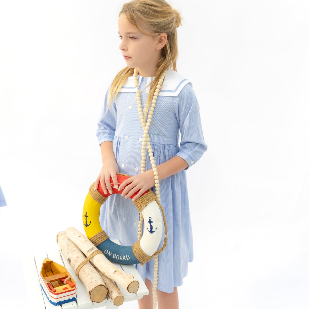 Striped Double Breasted Dress