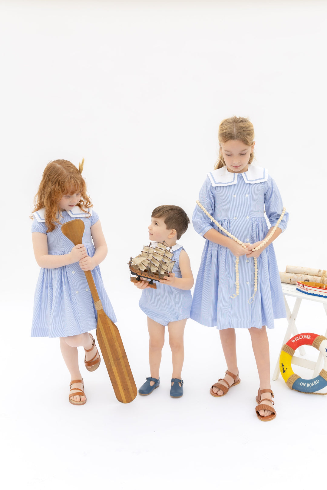 Striped Double Breasted Dress