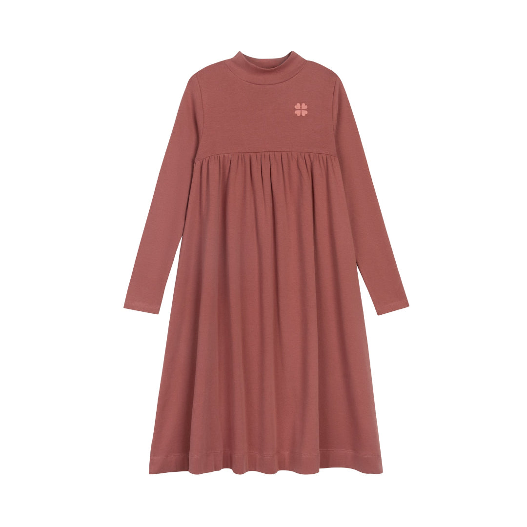 Pink Embroidered Clover Collection Dress