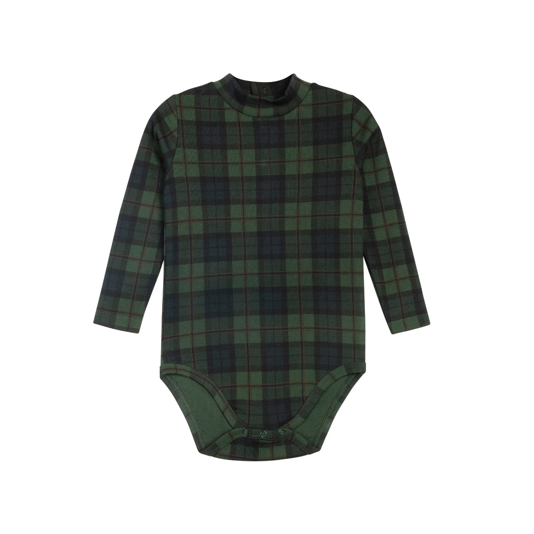Navy French Terry Scottish Collection Body Suit + Overalls