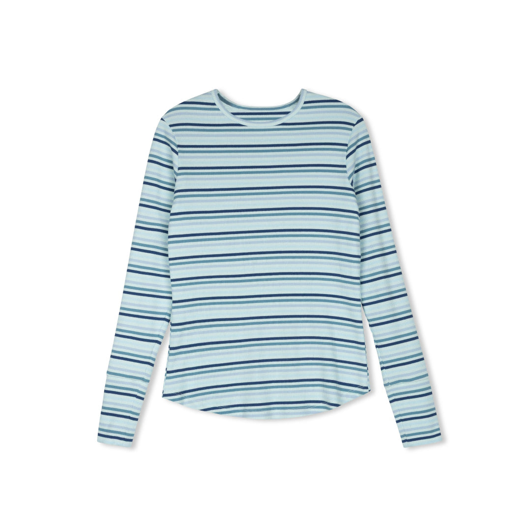Blue Multi Stripe Tee