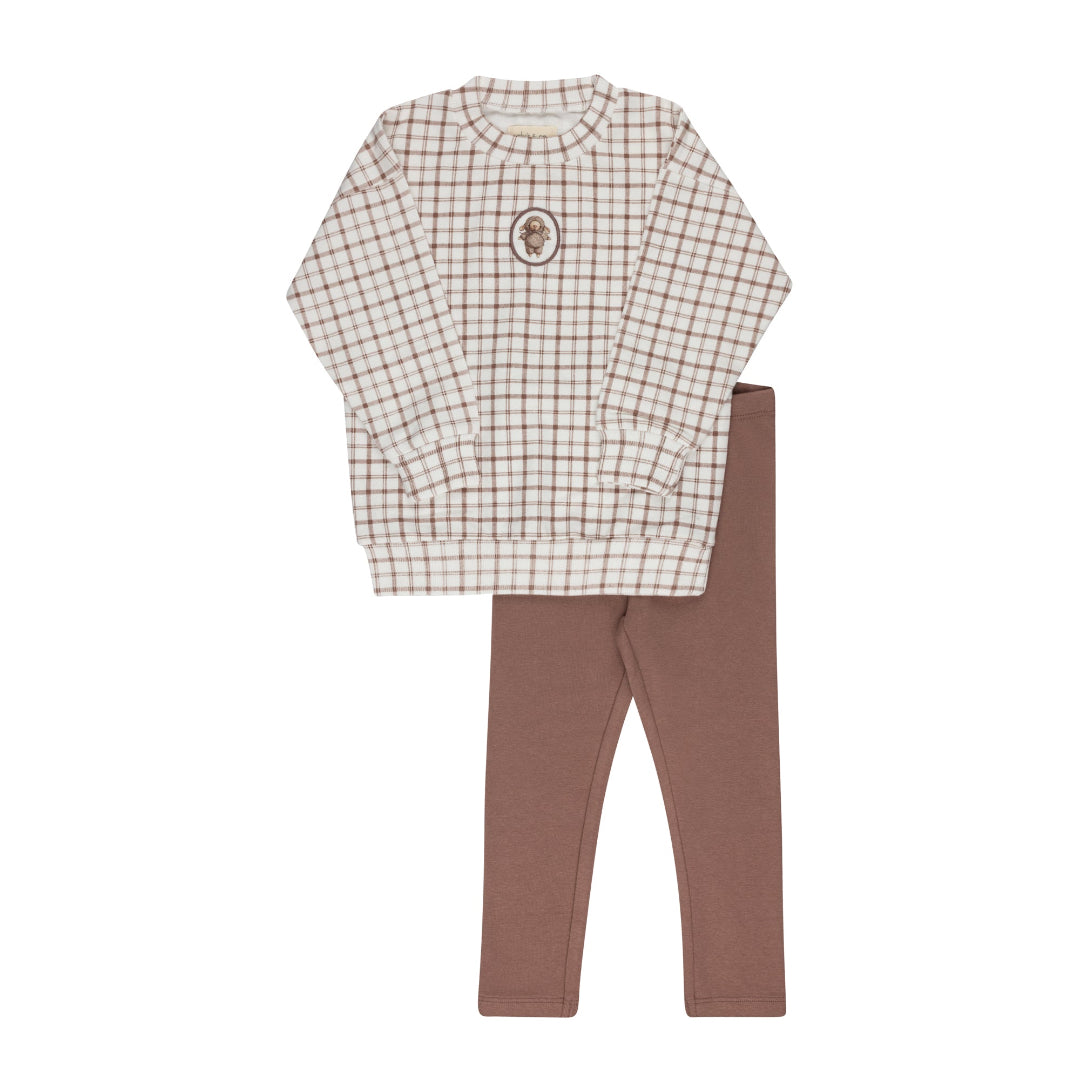 Mauve Plaid Sheep Collection Set