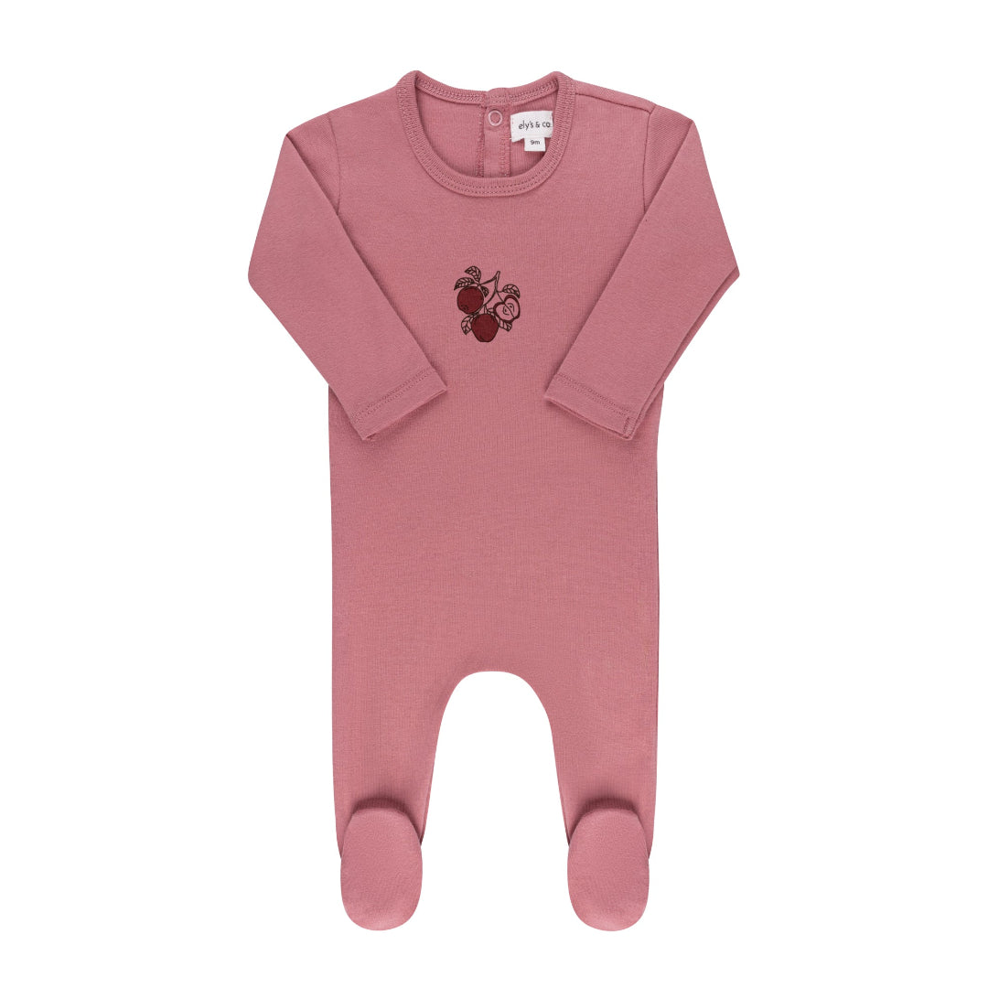 Pink Apple Fruit Collection Footie