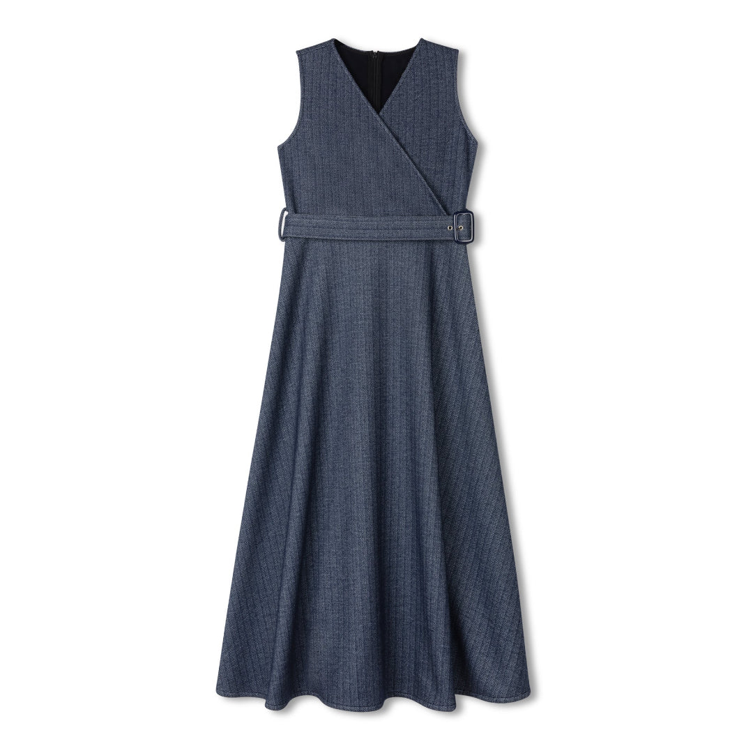 Blue Wrap Jumper