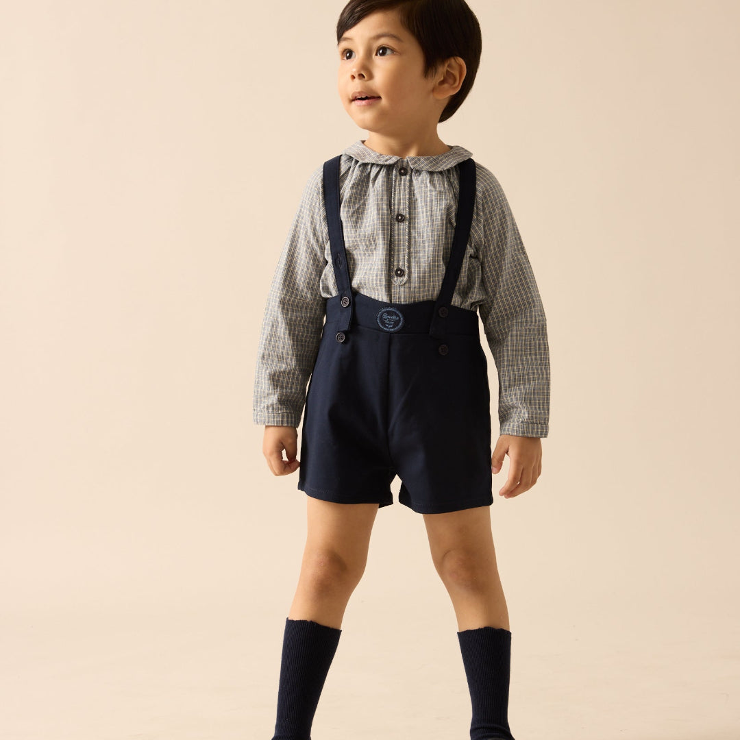 Dried Blue Plaid Edition Toddler Boys Shirt
