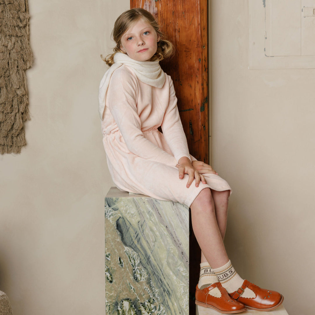 Pink Floral Velour Liberty Dress