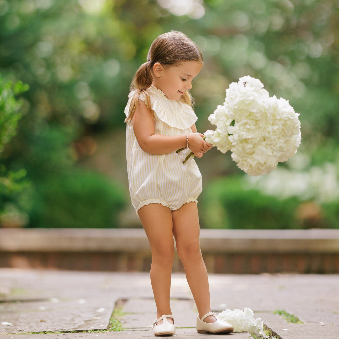 Yellow Stripe Romper