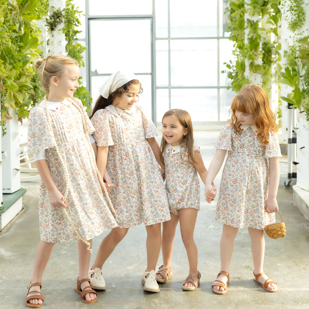 Strawberry Embroidered Romper