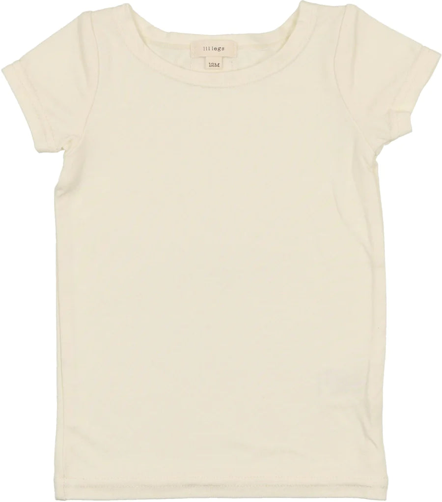 Cream Short Sleeve Bamboo Tee