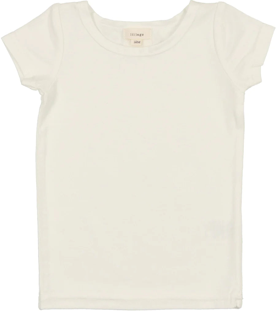 Off White Short Sleeve Bamboo Tee