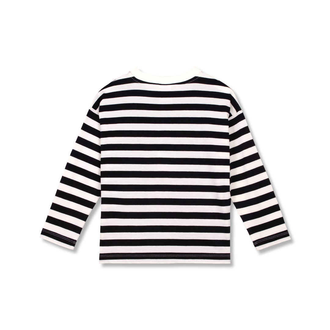 Black/ Ecru Wynken Rodeo Stripe Tee