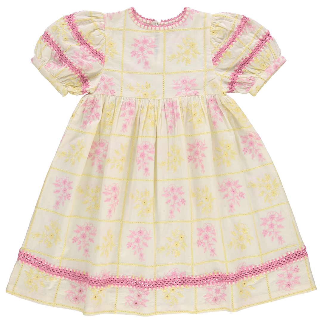 Alba Patchwork Embroidery Dress