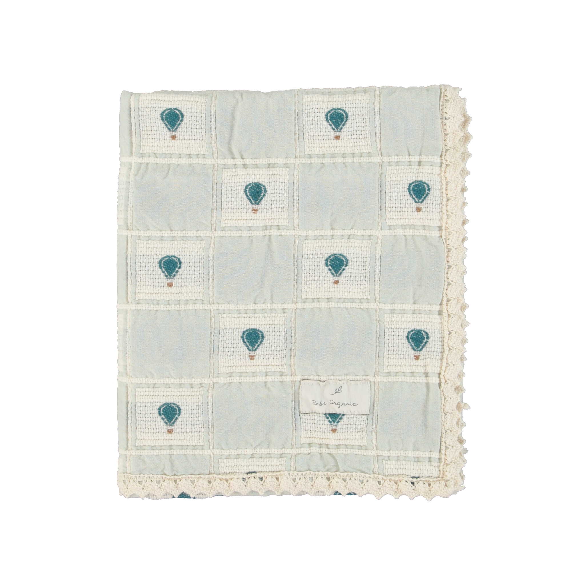 Blue Balloon Patchwork Blanket