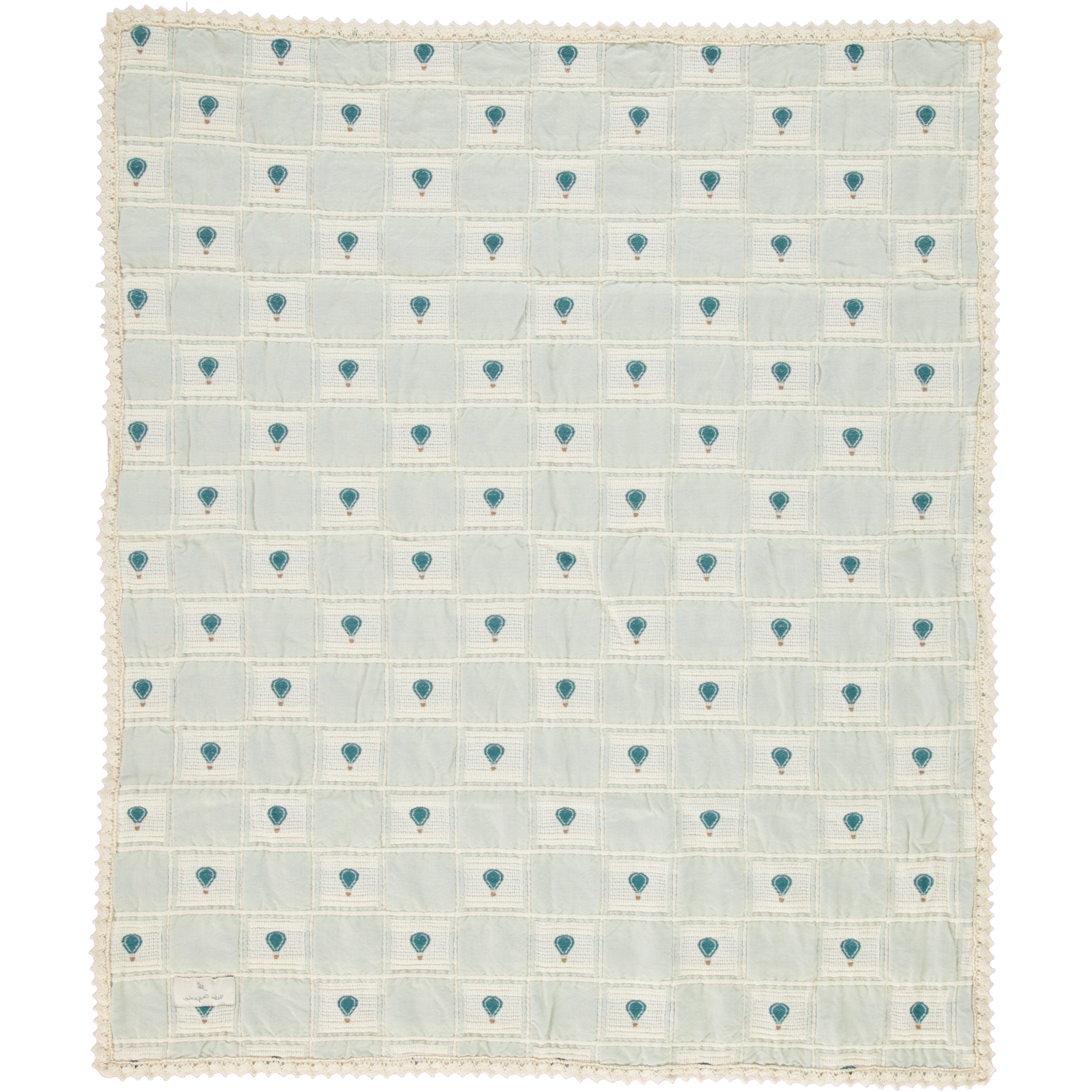 Blue Balloon Patchwork Blanket