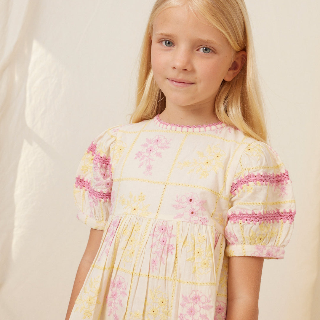 Alba Patchwork Embroidery Dress