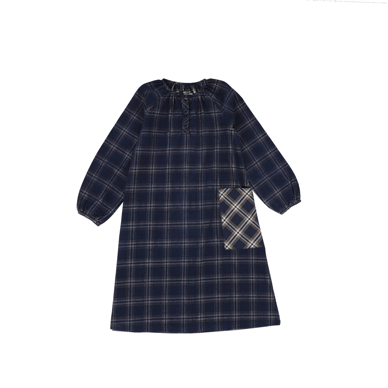 Plaid Side Pocket Shirt Dress