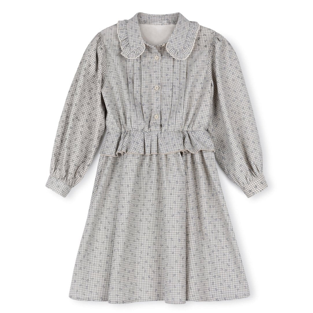 Jade Cherry Printed Scalloped Dress