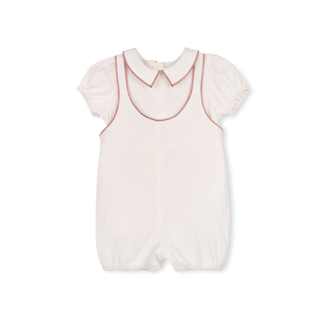 Pink Andrea Thin Strap Romper Set