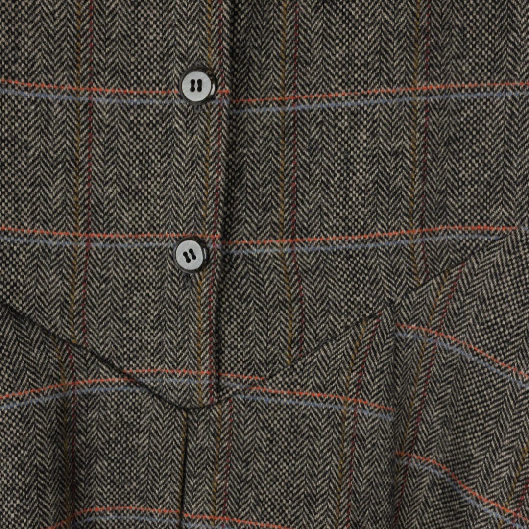 Plaid Herringbone Teen Jumper