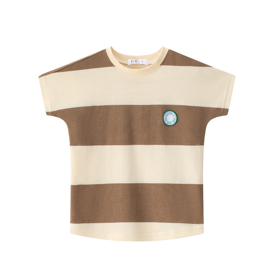 Brown Stripe Boy Tee