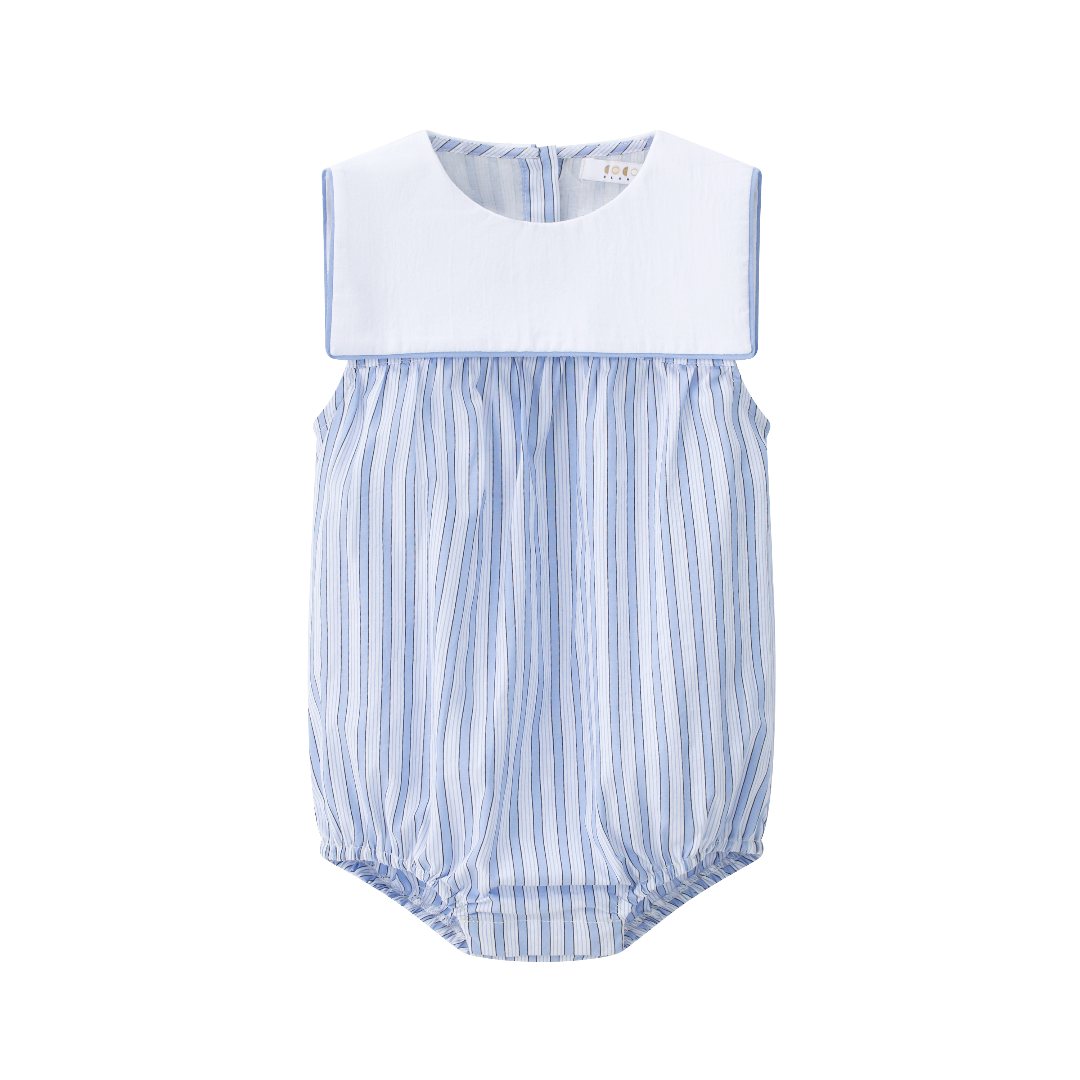 Striped Boy Sailor Romper