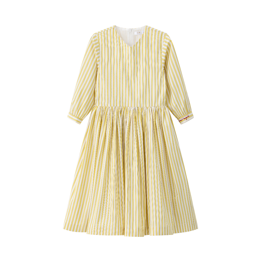 Yellow Striped Dress