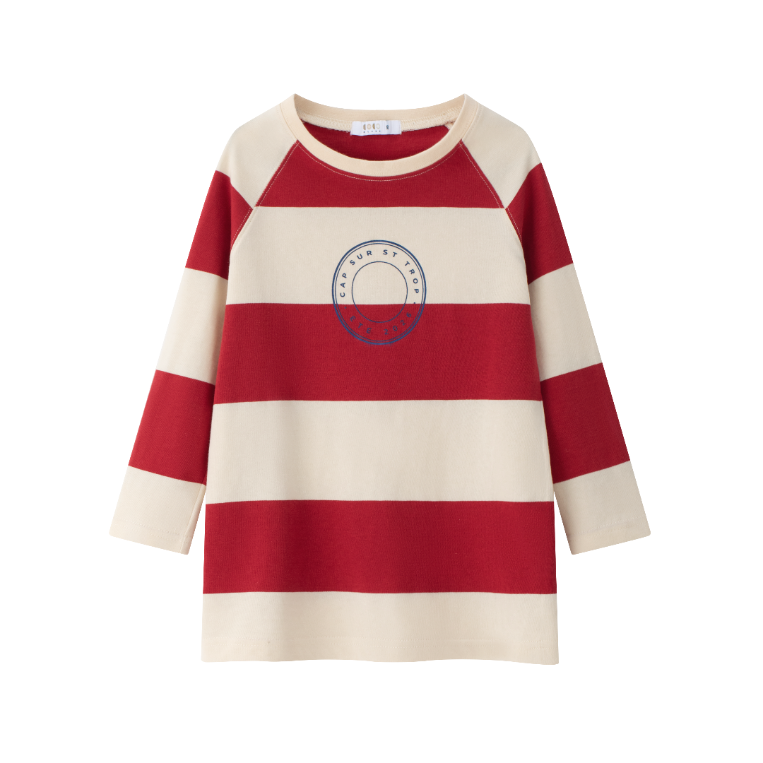 Girls Red stripe Tee