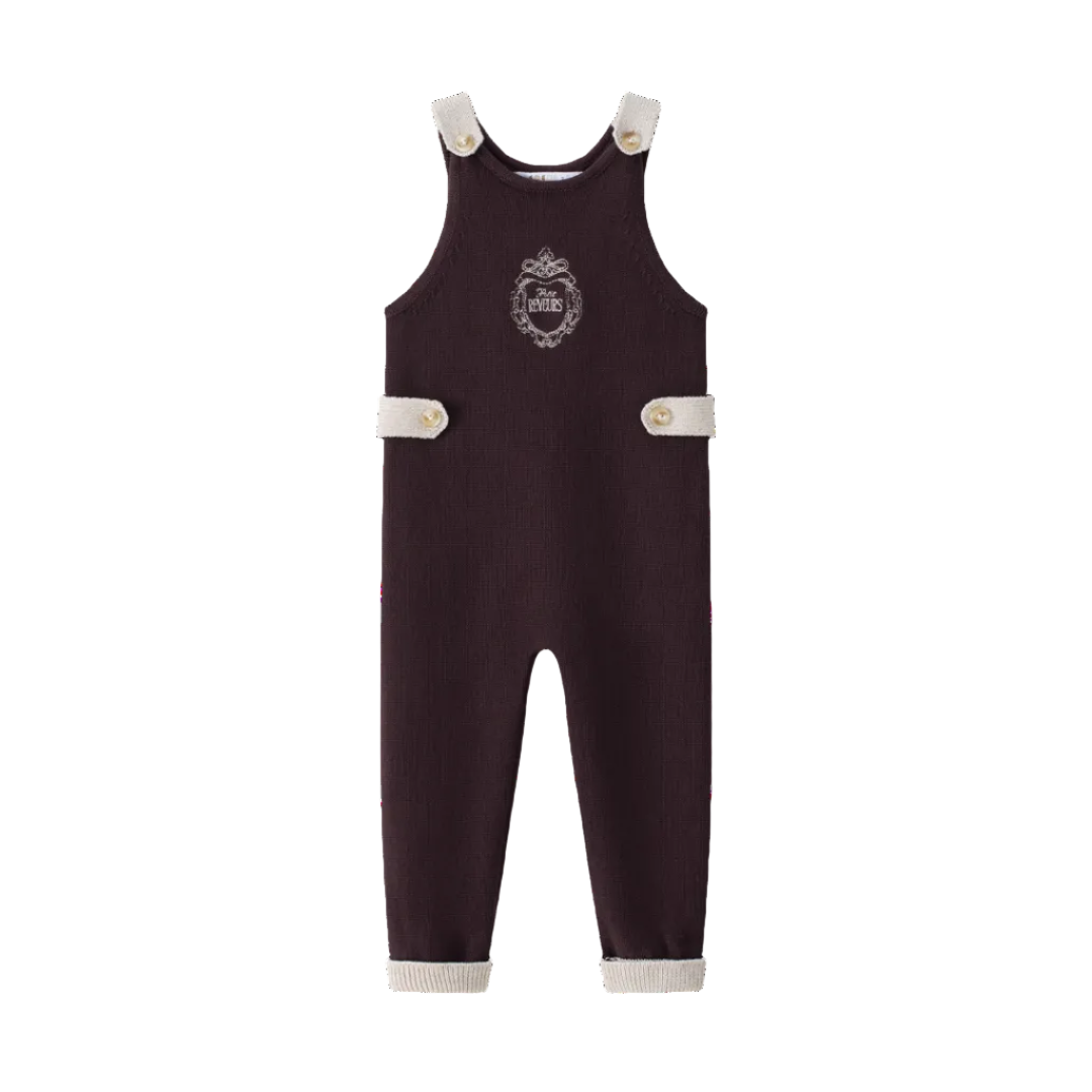 Burgundy Long Knit Romper