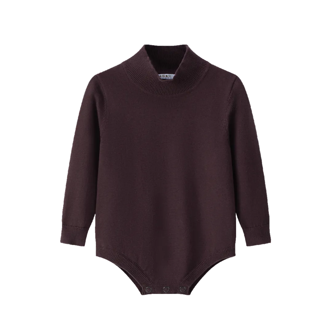 Burgundy Knit Mockneck
