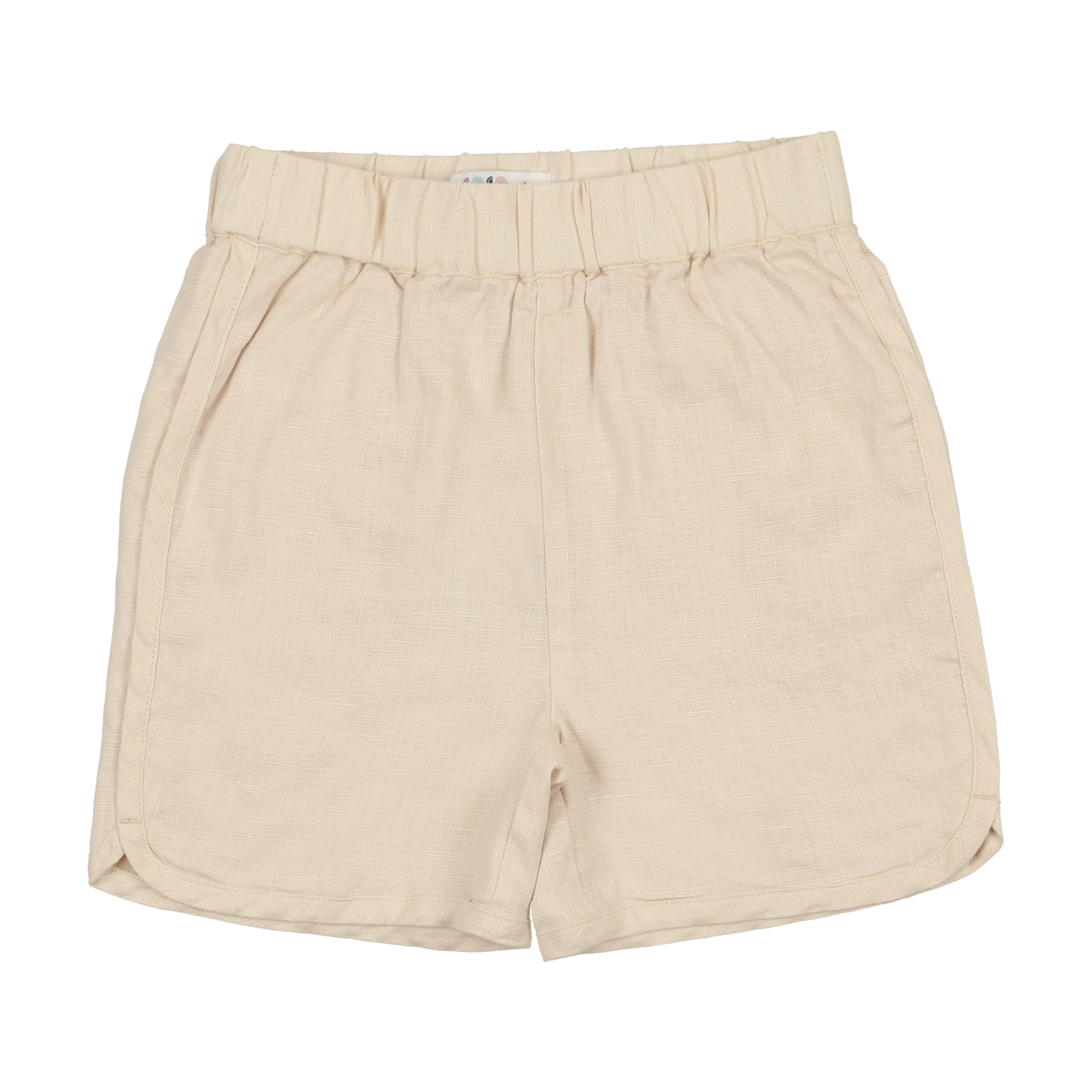 Cream Linen Shorts