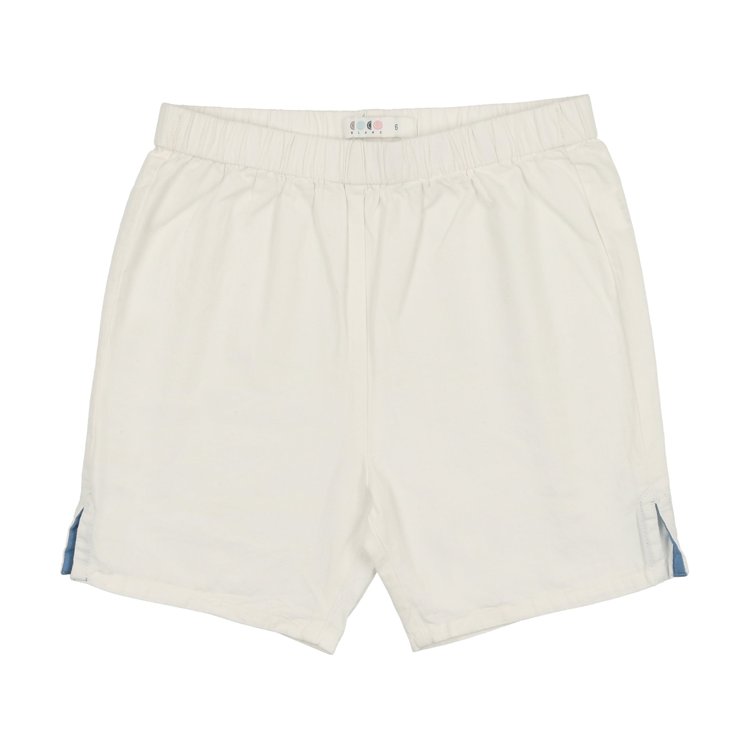 Ivory with Blue Boy's Dressy Shorts