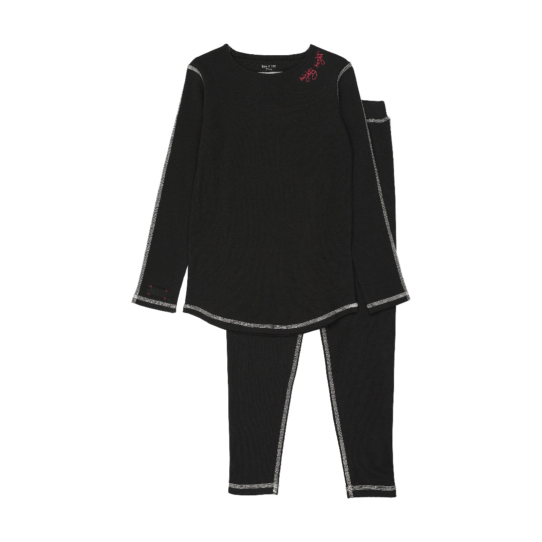 Black Contrast Loungewear