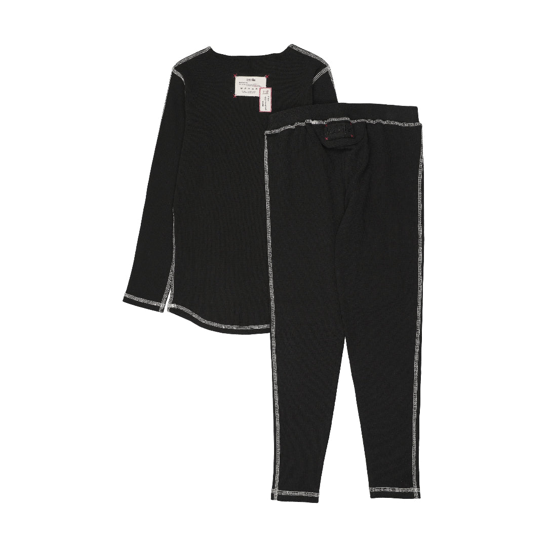 Black Contrast Loungewear
