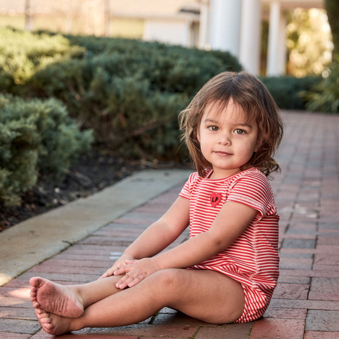Coral/ Pink Heart Play Baby Bubble