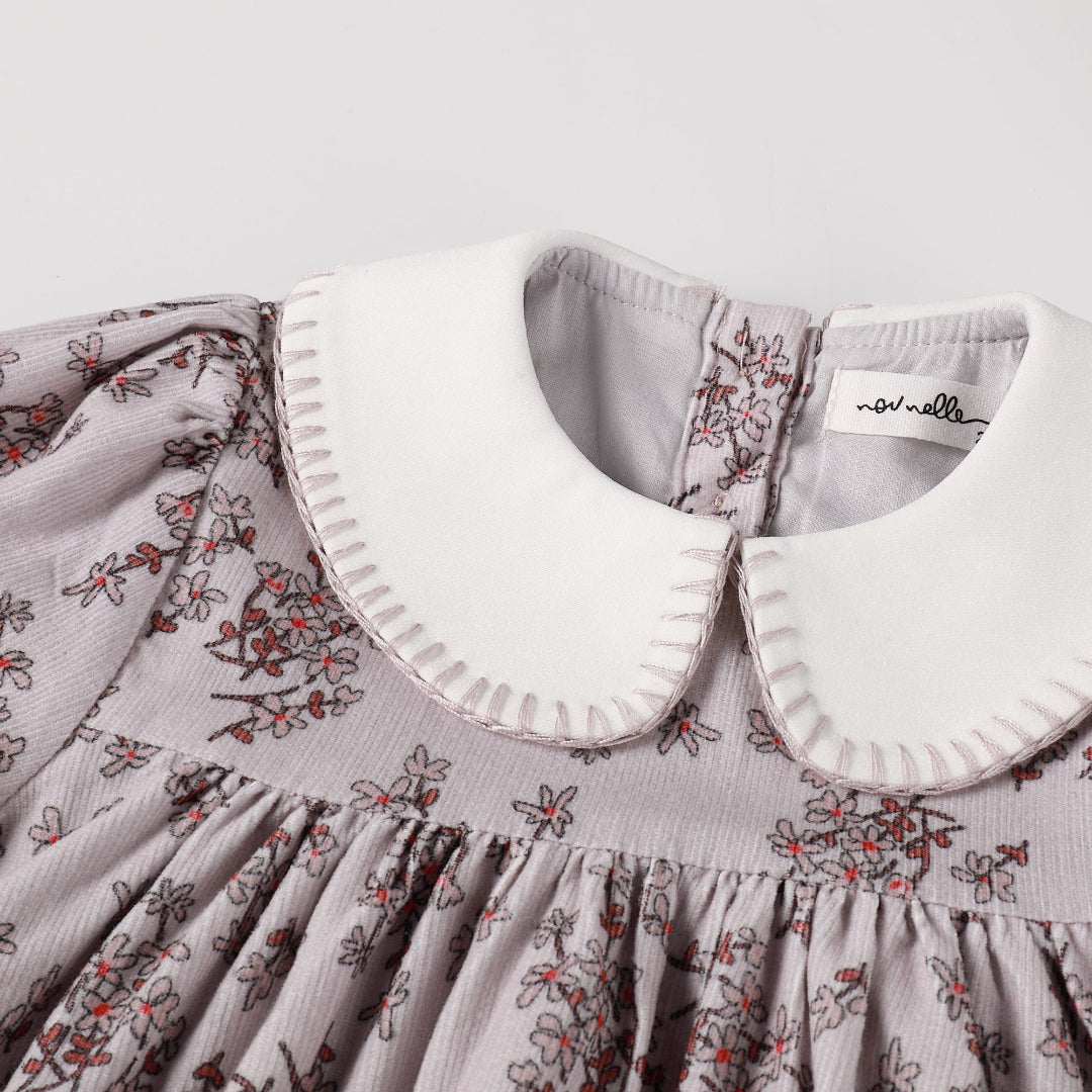 Floral Corduroy Dress