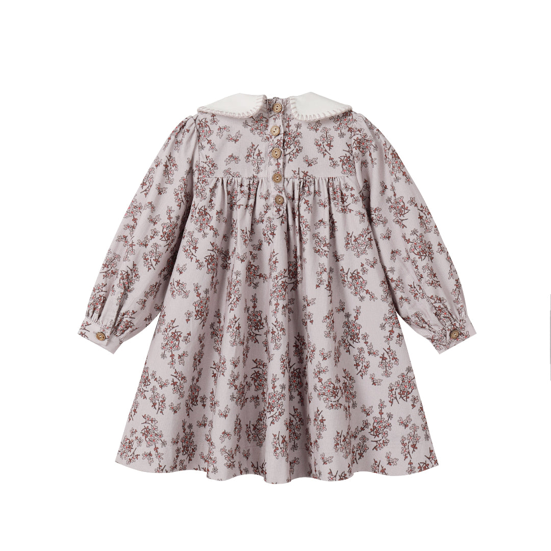 Floral Corduroy Dress