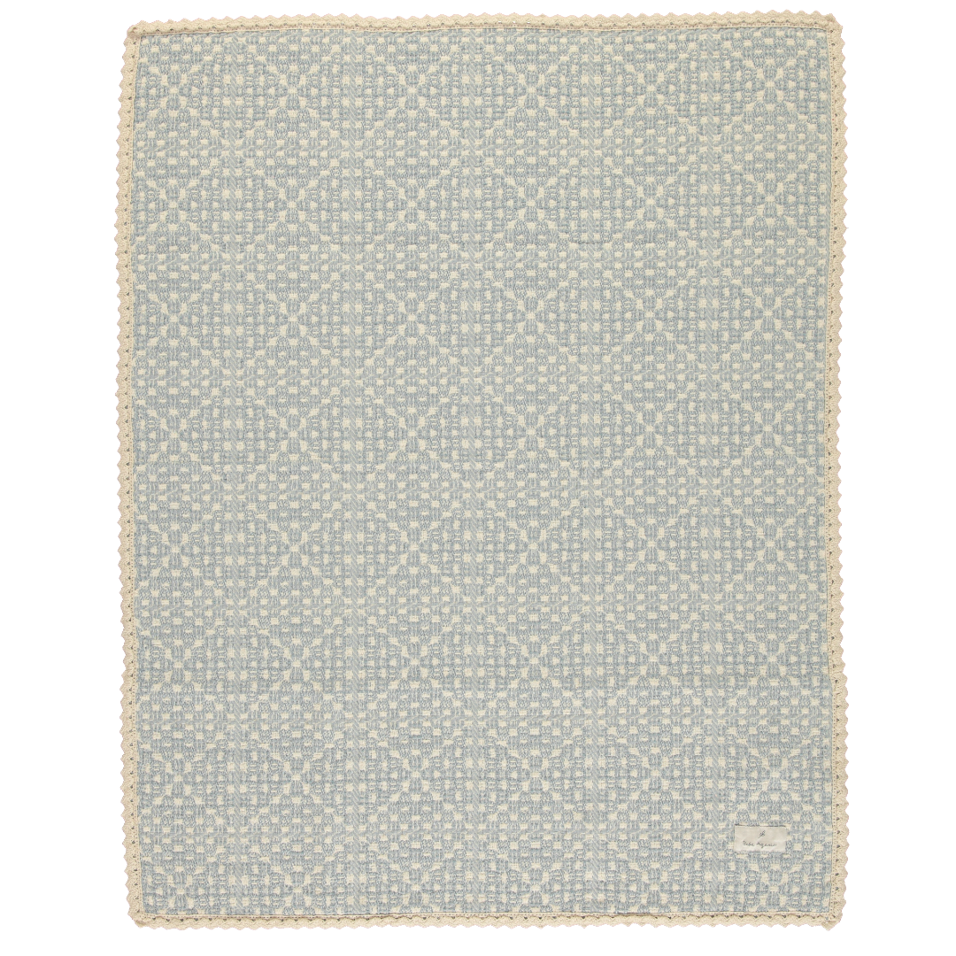Sky Blue Crochet Baby Blanket