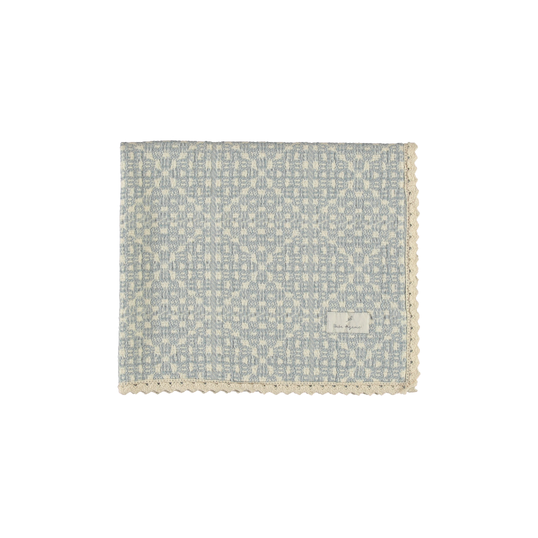Sky Blue Crochet Baby Blanket