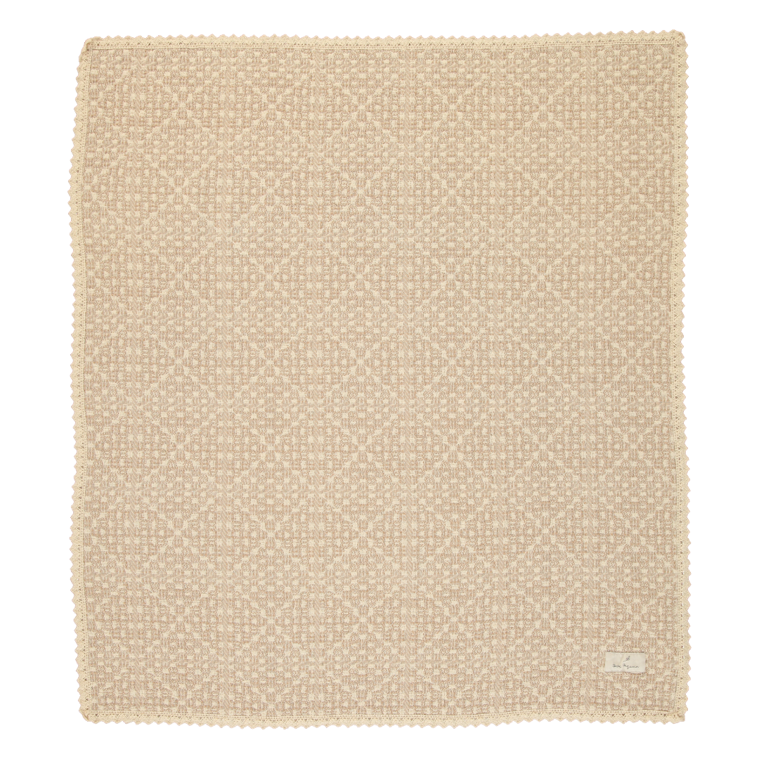 Taupe Crochet Baby Blanket