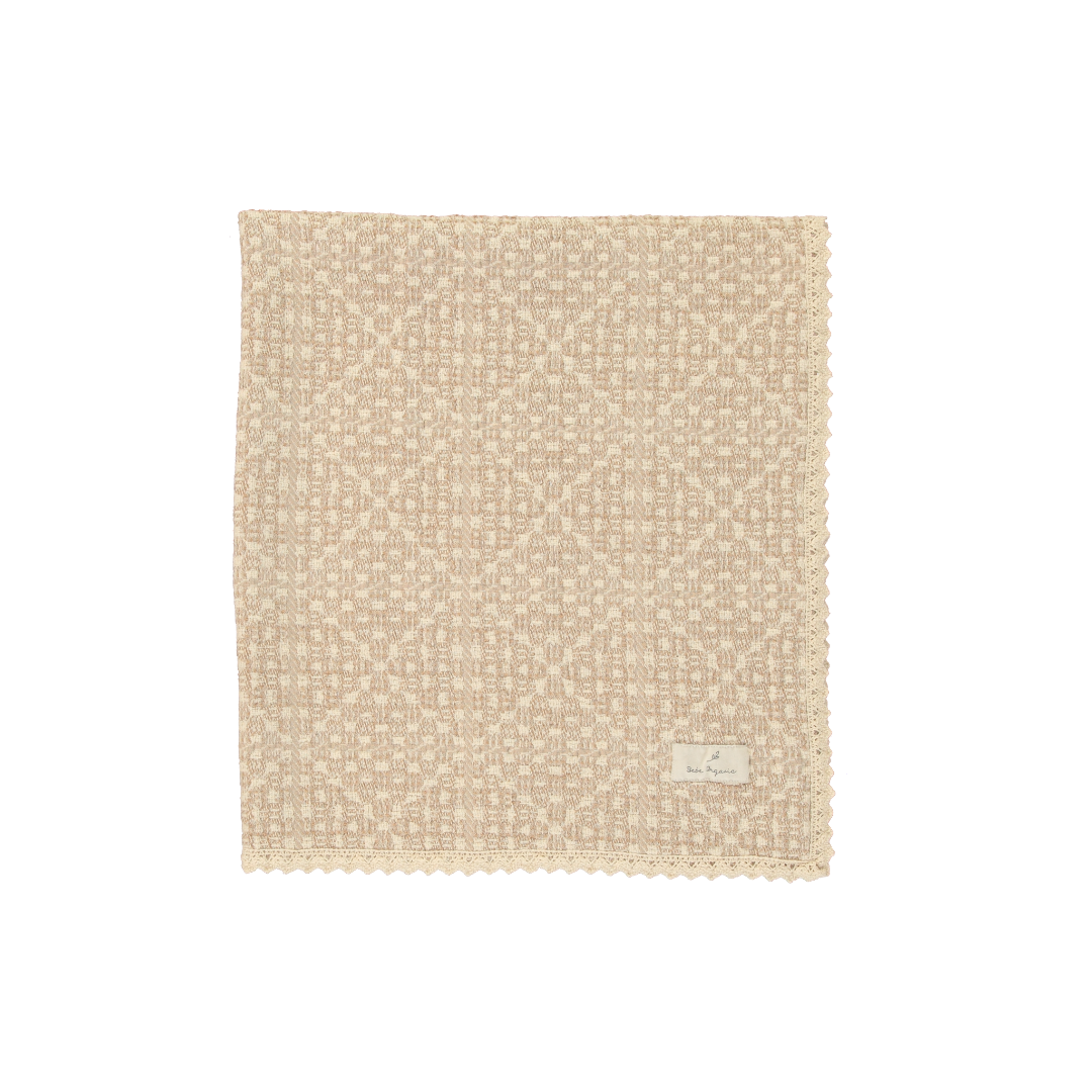 Taupe Crochet Baby Blanket