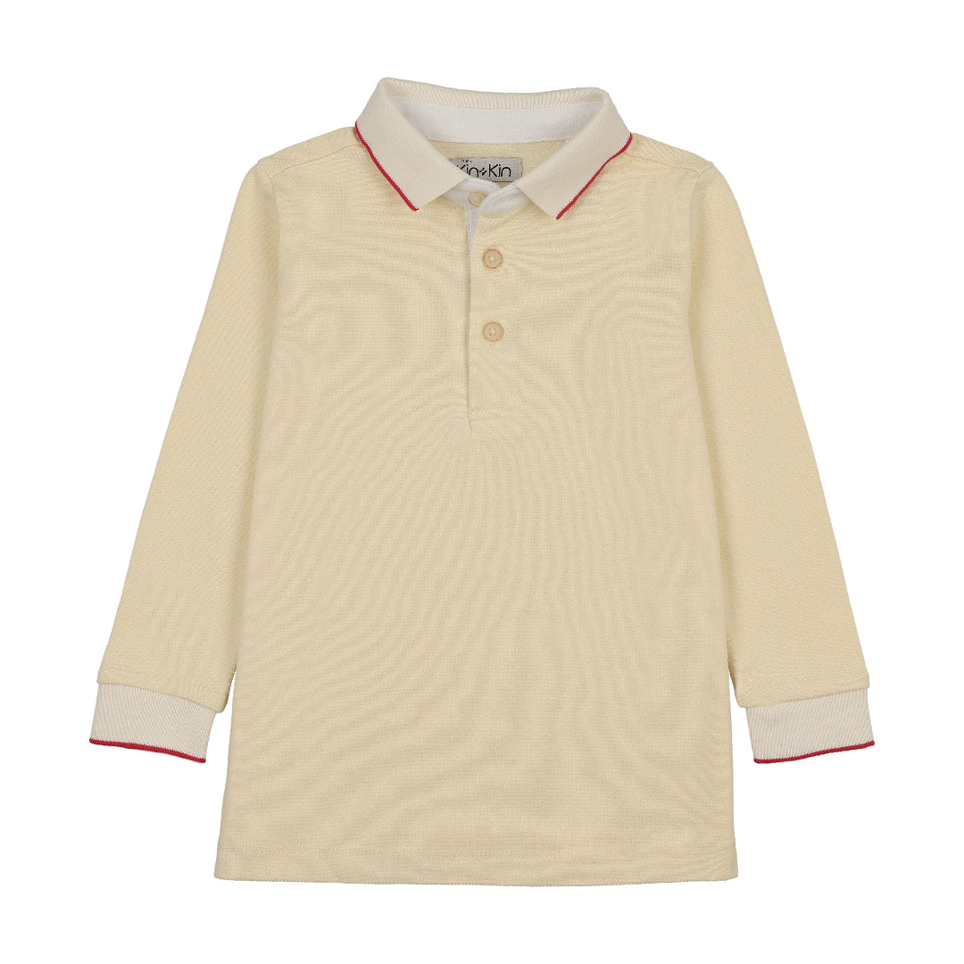 Yellow Pique Polo