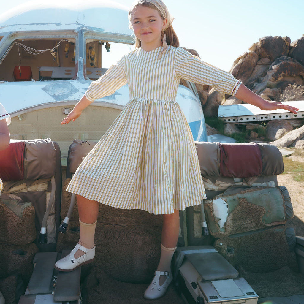Yellow Striped Dress