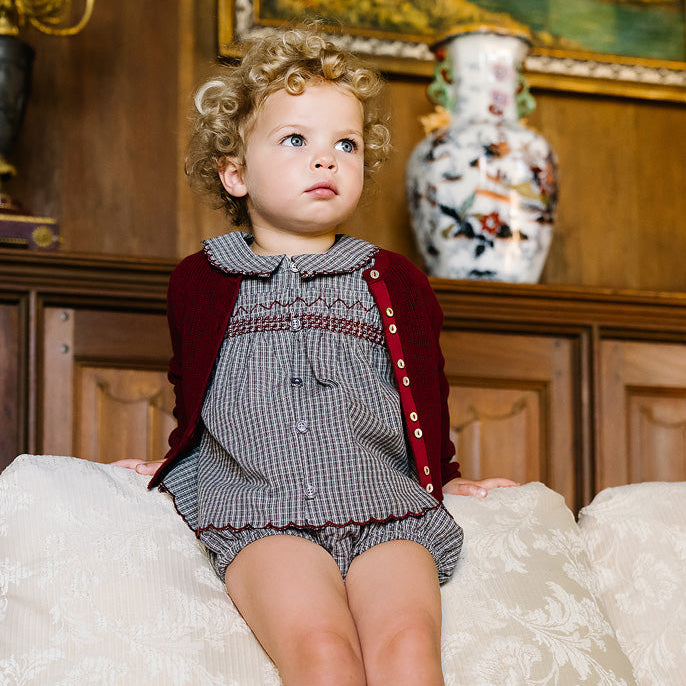 Soft Grey Plaid Edition Toddler Girl Set