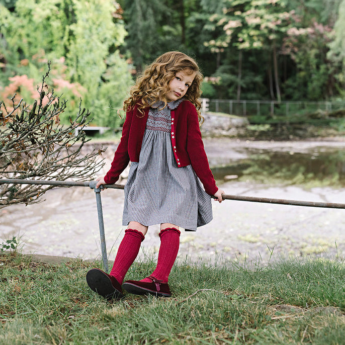 Soft Grey Plaid Edition Dress