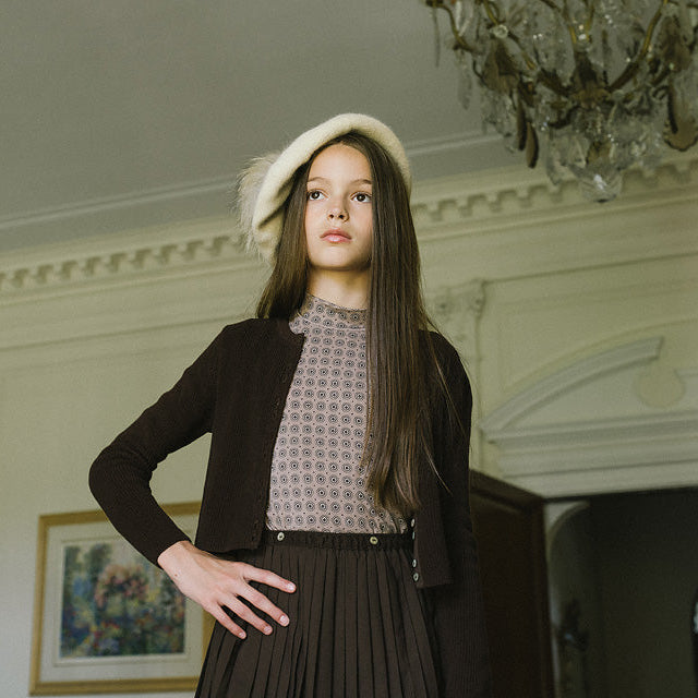 Chocolate Brown Fine Knit Cardigan