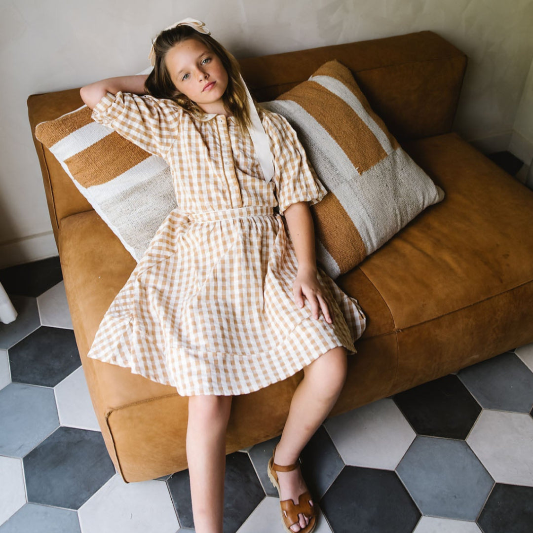 Golden Gingham Skirt