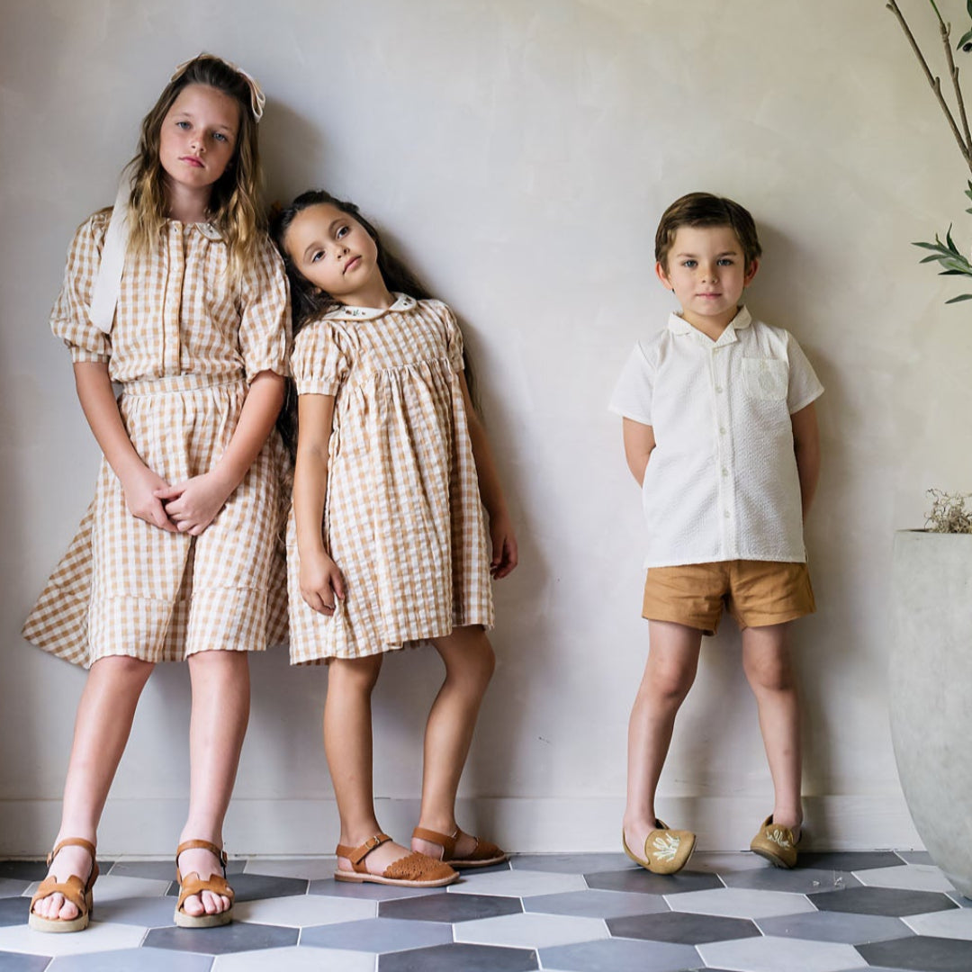 Golden Linen Shorts